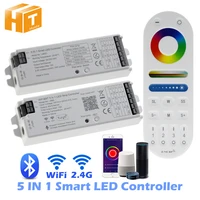 Smart LED-Controller WiFi BT 5 IN 1 2,4 GHz RF RGB + CCT Fernbedienung Für Volle Farbe/RGBW/RGB / Dual Weiß LED Streifen