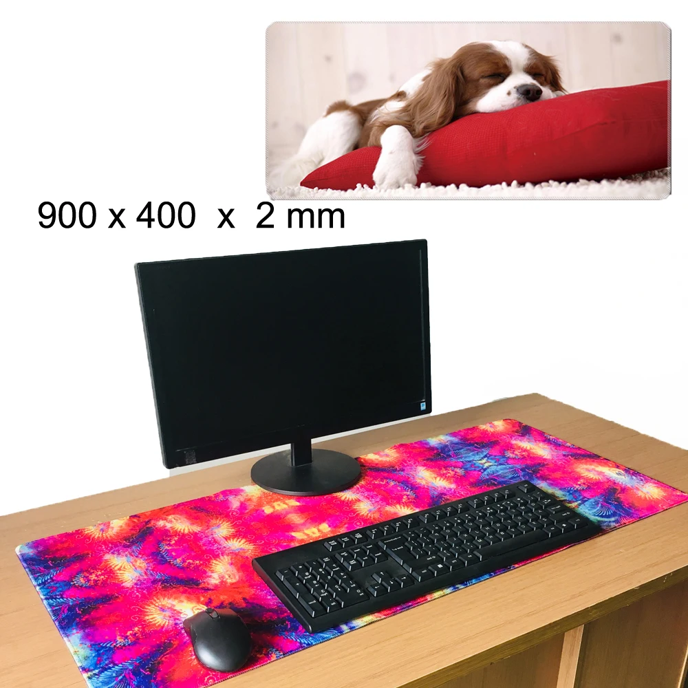 

900x400mm Rubber Gaming Mousepad Soft overlock Mat Desk Pad For Trackball Laser Optical Mouse Mice Speed Keyboard For Starcraft