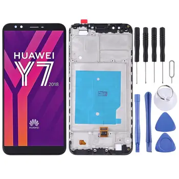 

Factory Sale Replacement LCD Screen and Digitizer Full Assembly with Frame for Huawei Y7
