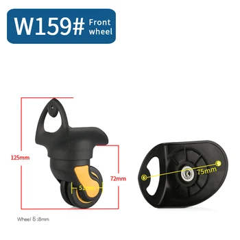 

Luggage suitcase replacement wheels travel bag part repair Wear resistant Toolbox high quality new fashion universal casters