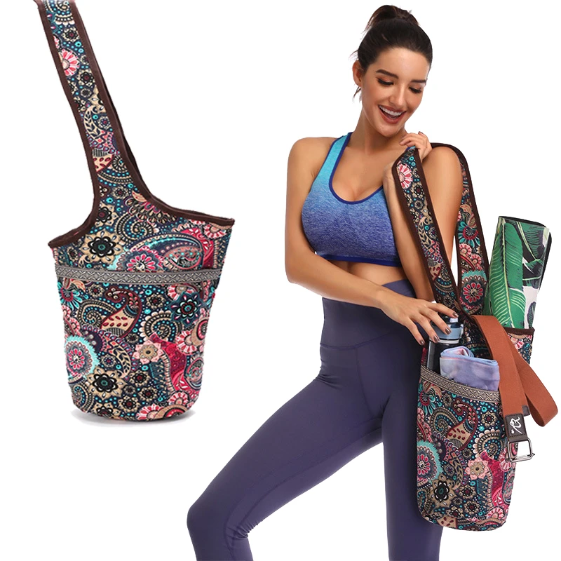 Canvas Sling Carrier | Yoga Mat Bag Pocket | Yoga Mat Carrier Pattern - Yoga Mat - Aliexpress