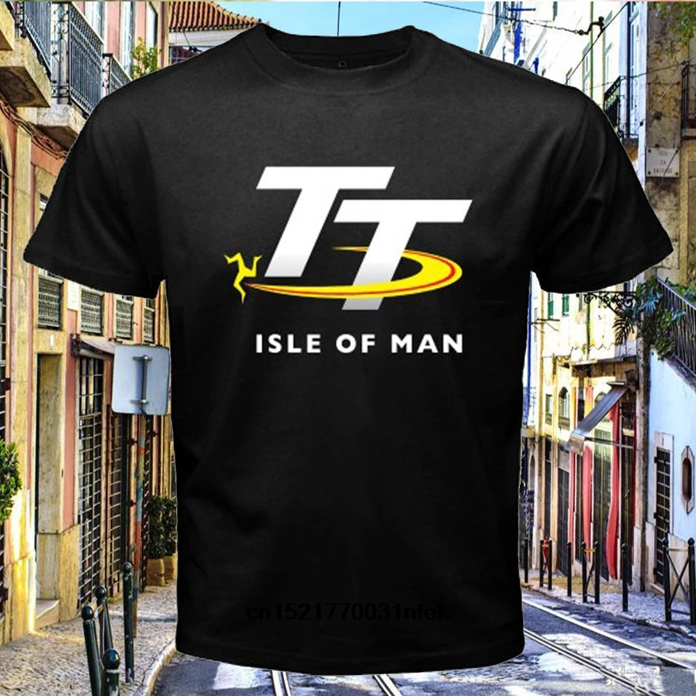 Мужская футболка новая мода Isle of Man TT гонка логотип свой собственный 100% для мужчин