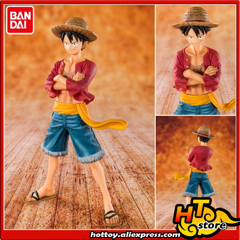 100% Оригинал BANDAI SPIRITS Figuarts ноль фигурка соломенная шляпа Луффи от &quotONE