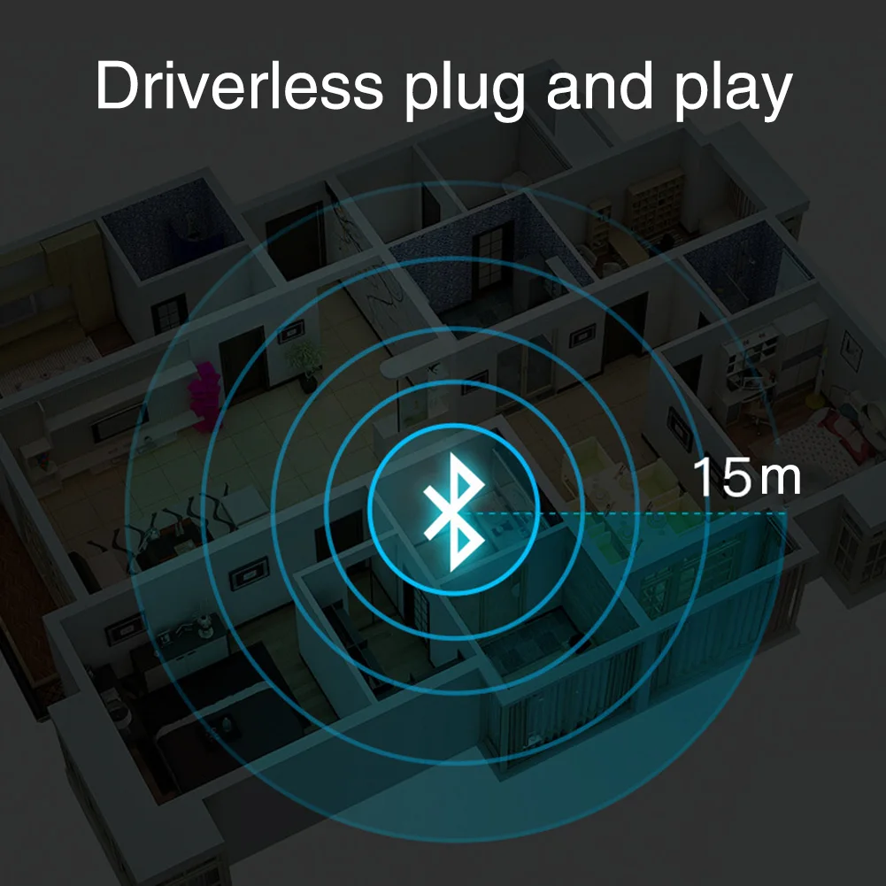 

2 In 1 Receiver Sound System Home Mini Adapter Car TV Audio Portable Universal Stereo USB Bluetooth Transmitter T10
