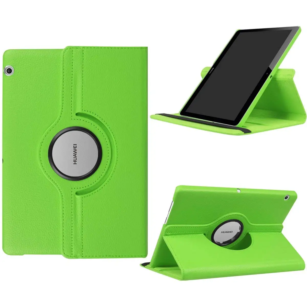 360 Rotating PU leather Cover Case For Huawei MediaPad T3 10 9.6&quot AGS-W09 AGS-L09 AGS-L03 Tablet case Honor Play Pad 2 9.6 Glass |