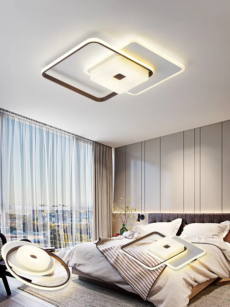 

modern led panel lights lamparas de techo chandelier ceiling Bedside Aluminum living room bedroom home decoration