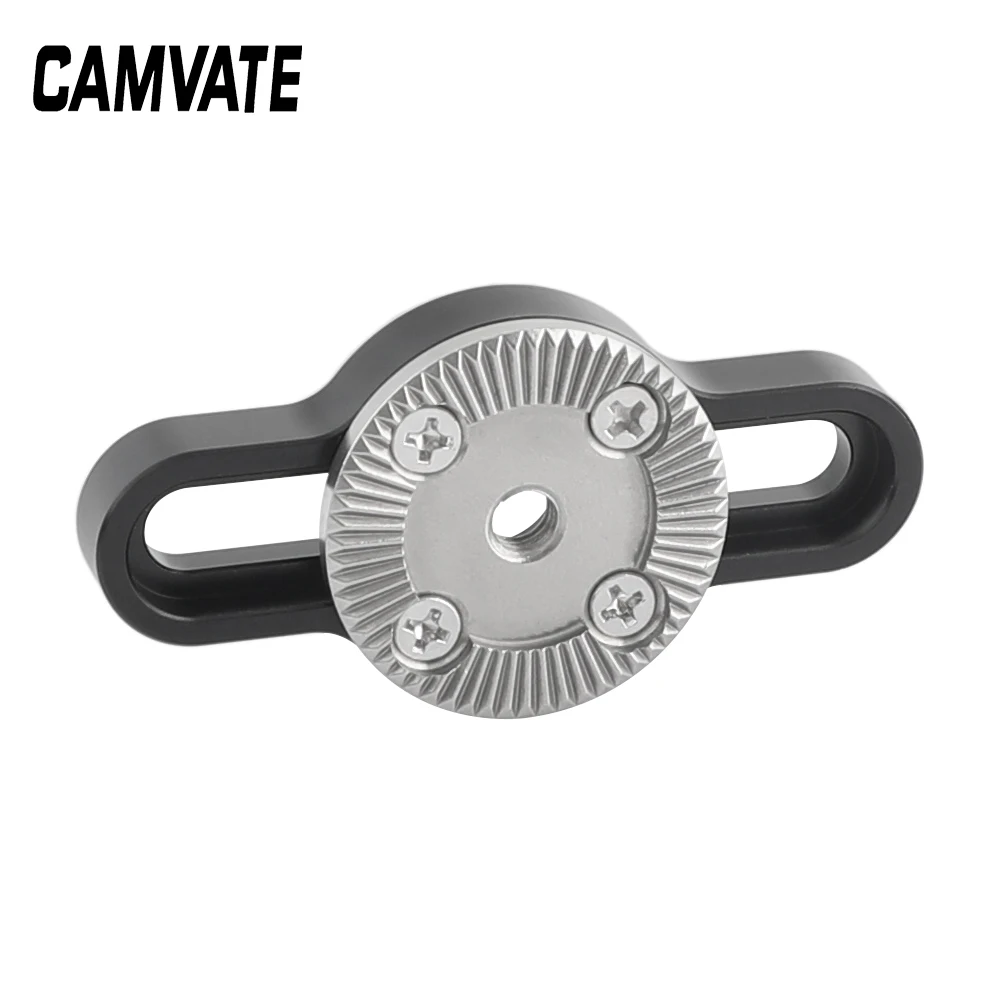 

CAMVATE Standard ARRI Rosette Connecting Mount With M6 Female Thread & 1/4" Mounting Groove Both Sides C2572