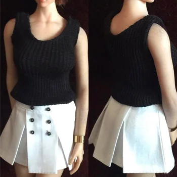 

1/6 Scale Female Miniskirt Clothing Women Sexy Knitted Sweaters Clothes for 12' Action Figure Body Doll Toy