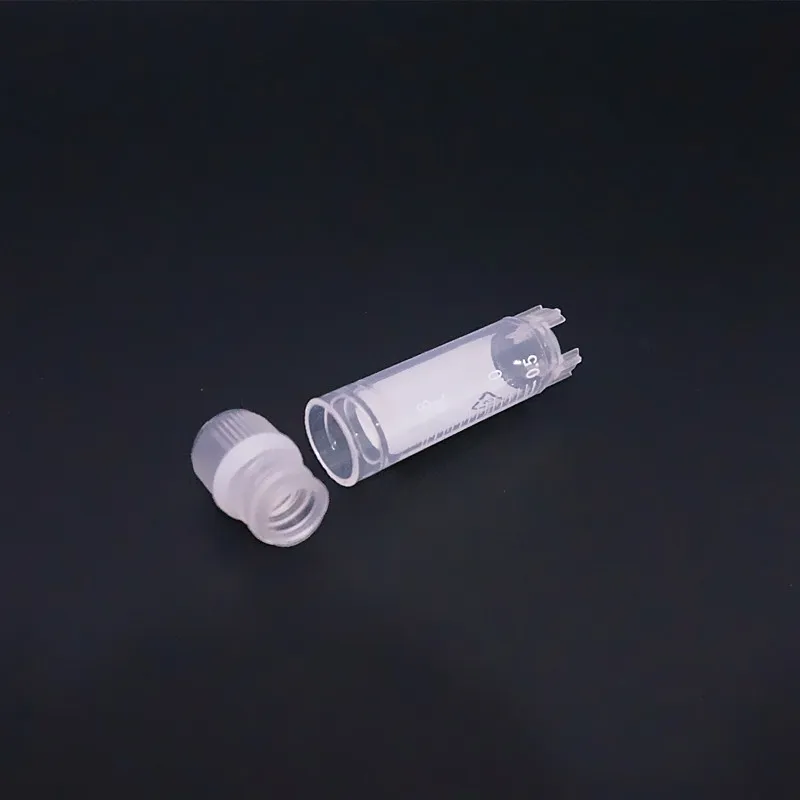 500Pcs/Lot 2ml Internal Rotating Cover Cryogenic Vials Cryopreservation Tube 1.8ml Graduation Cryovial Laboratory Test Tube