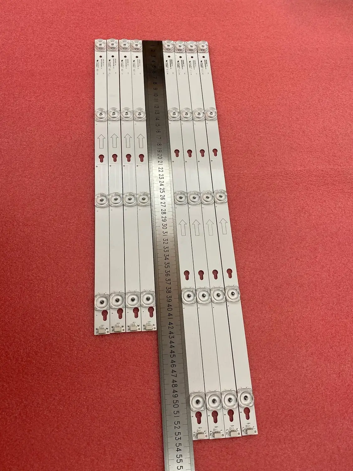 

New 10set=80 PCS LED Backlight strip for L55P2-UDN TOT-55D2900 JL.D55051330-004ES-M JL.D55041330-004ES-M B55A658U 55U6700C