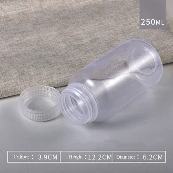 

2pc Plastic Clear Empty Refillable Bottle Sample Container Portable Travel Lotion Shampoo Container Cosmetic Jars Pot with Lid