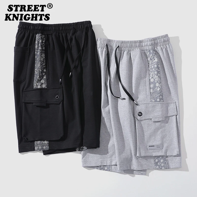 Pantalones cortos informales transpirables para hombre, pantalón corto cómodo, holgado, con cintura elástica, estilo Hip Hop, Harajuku, Skateboard