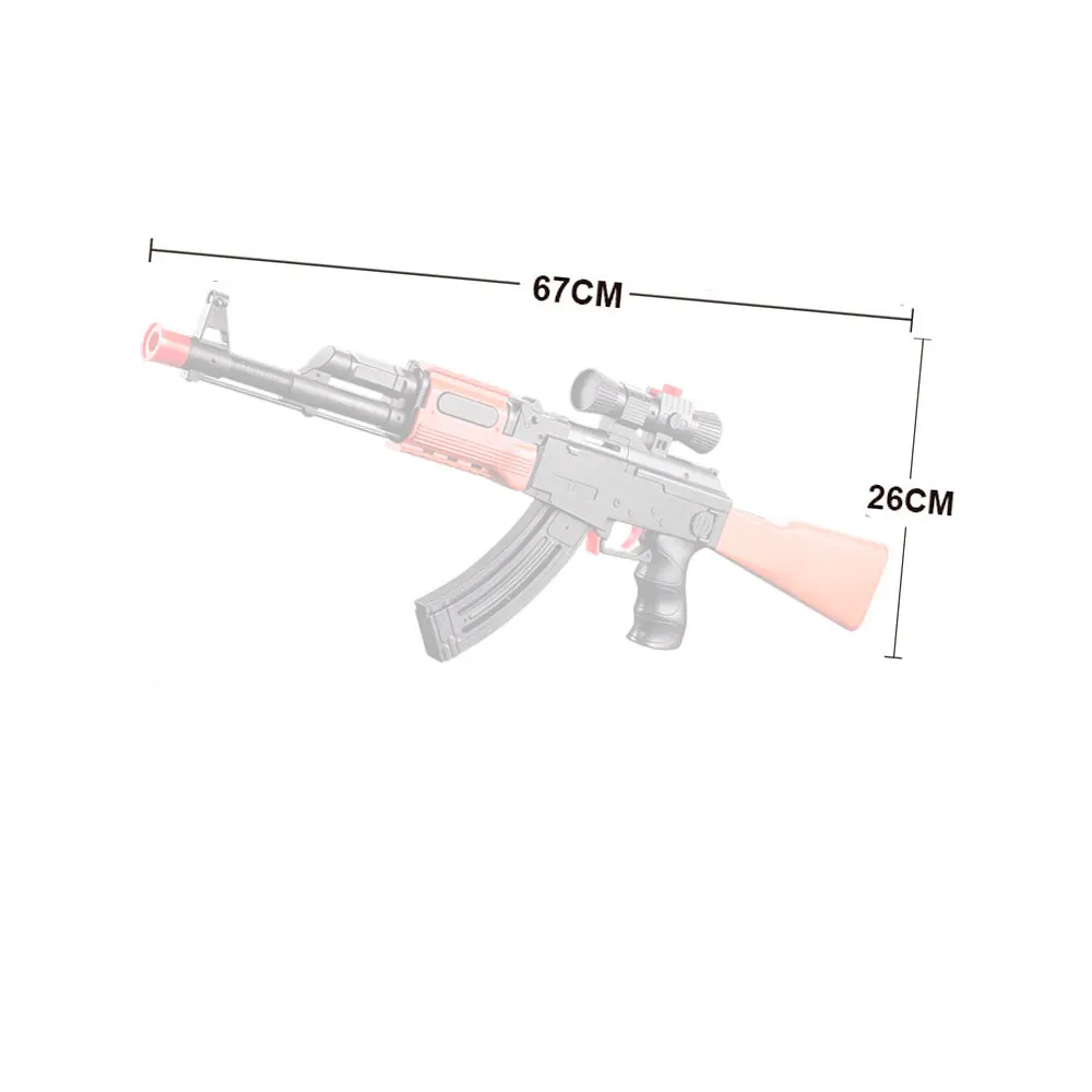 Детский игрушечный пистолет AK47, Водяная бомба, мягкий пулевой пистолет, открытый пулемет, игрушка CS, боевой реквизит в виде пистолета для мальчика, подарок