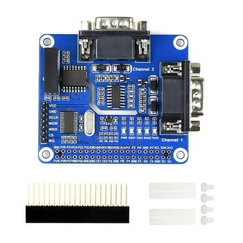 2-Channel Isolated RS232 Expansion HAT for Raspberry Pi 4B/3B+/3B/Zero SC16IS752+SP3232 Solution with Onboard Protect Circuits 6