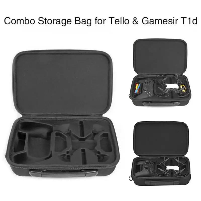 Trow Tello Storage Bag Handbag Integrated Internal Remote Control Handle Single Shoulder Bag for DJI Playable Gamedir T1D Remote