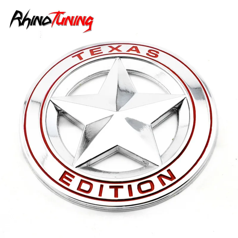 

Pentagram TEXAS EDITION Emblem Sticker Car Body Side Wing Badge For Tacoma Tundra Auto Styling
