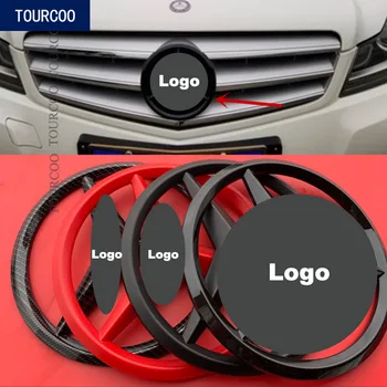 

Car Styling Front Grille Emblem Badge Sticker for Mercedes Benz A C E S Class CLA GLA C200 E300L GLC GLE GLS