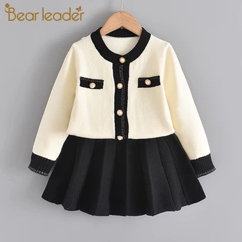 

Bear Leader Children Princess Clothing Sets New Fashion Girls Elegant Knitted Clothing Kids Sweater and Skirt 2Pcs Outfits 2 6Y