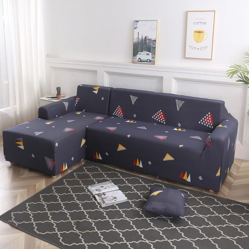 Мультфильм/Листья звезды диван Slipcover Эластичный полиэстер чехлы для диванов один/два/три/Четыре местный Легкая установка чехлы для диванов - Цвет: 6