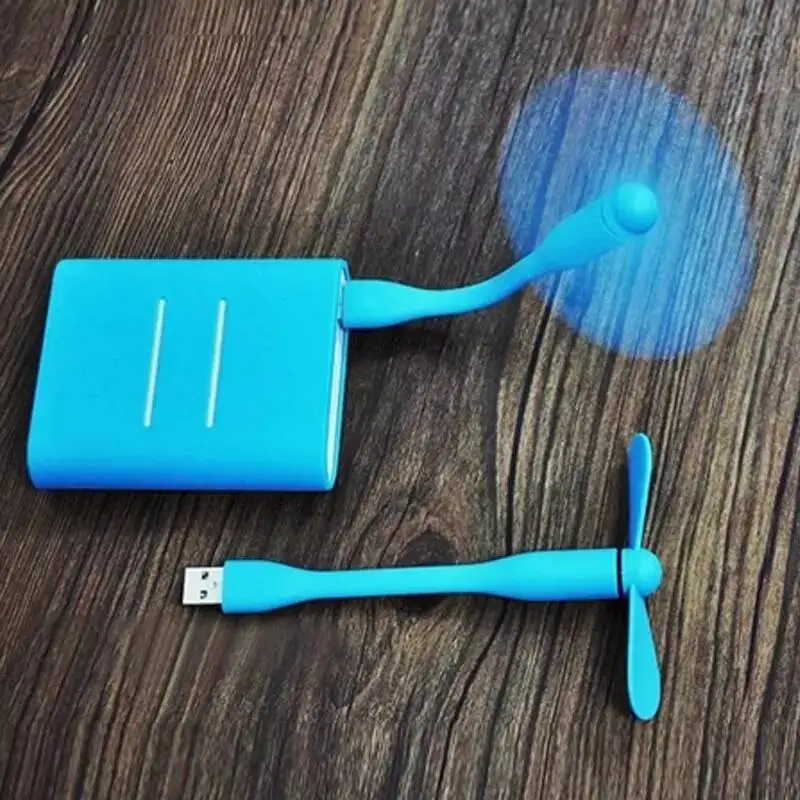 1 шт. Высокое качество протестированный Мини Портативный usb-вентилятор для телефона вентилятор гибкий съемный USB низкий мощный вентилятор