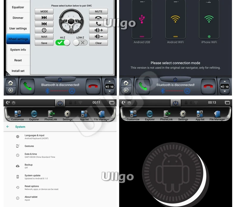 Tesla style Android 8.1 Car DVD GPS for Kia Soul Autoradio GPS Car Head Unit Navi with Radio RDS BT Wifi Mirror-link