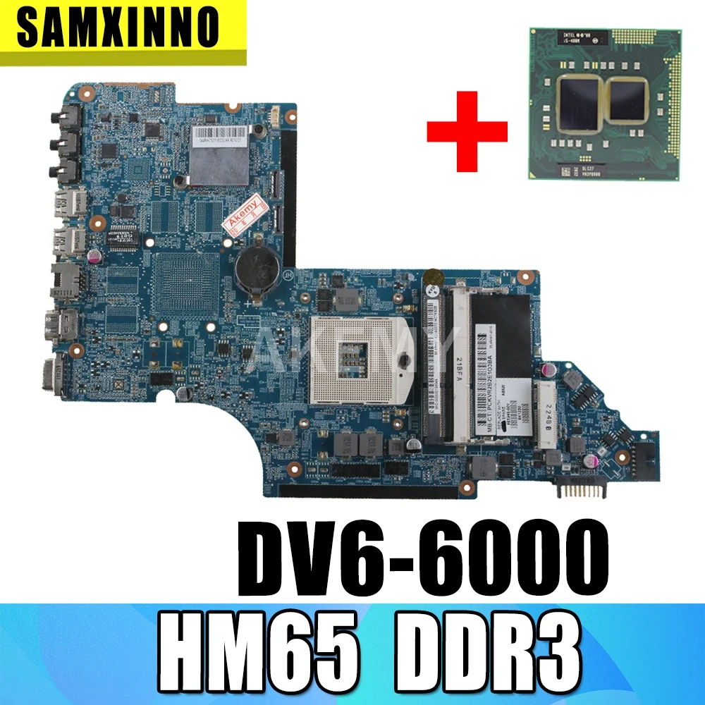 Материнская плата SAMXINNO 641490 001 705194 для HP Pavilion DV6 6000 материнская ноутбука HM65 UMA