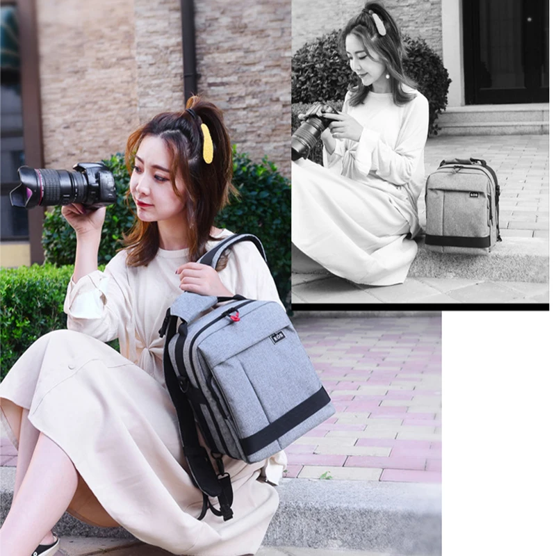 Новое поступление рюкзак сумки на плечо с аксессуарами отсеками для Canon Nikon DSLR камеры Объектив штатив аксессуары
