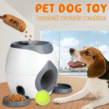 

Dog Slow Feeder Toy Ball Thrower Food Reward Machine Fetch Training Toys FP8