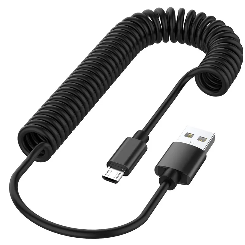 2.4A пружинный usb кабель Micro USB type C кабель для быстрой зарядки usb C шнур для зарядки телефона Microusb кабель для samsung S8 Xiaomi huawei
