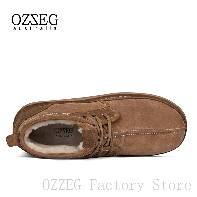 OZZEG/Роскошная брендовая мужская повседневная обувь Зимние ботинки Австралийские