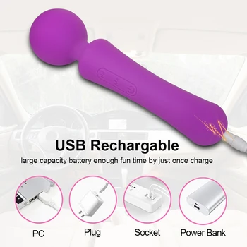Powerful Magic Wand BF Vibrator Sex Toys for Woman Vaginal irritation Sex Shop toys for adults G-Spot vibrating Dildo for woman 4