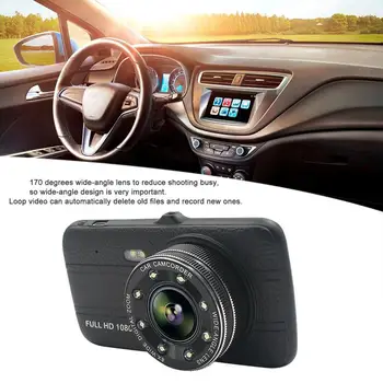 

Professional 4 Inch Display Car DVR 1080P 170 Degree Wide Angle Infrared Night Vision Car Dash Camera With Rear Lens