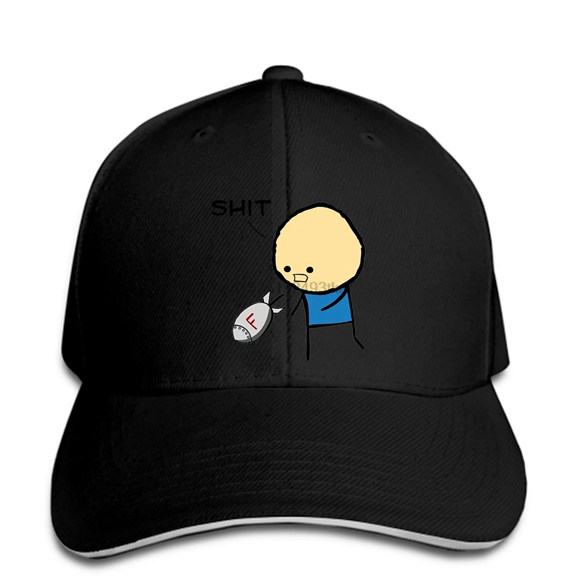 Бейсбольная Кепка новая короткая мужская брендовая забавная Кепка F Bomb цианид счастье Кепка остроконечная Кепка