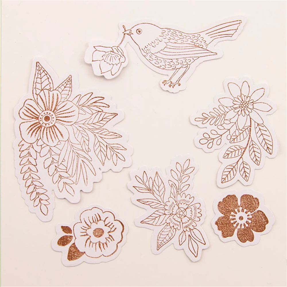 Bird Plant Metal Cutting Dies and Clear Stamps Set New 2020 Christmas Scrapbooking Make Card Album Craft Stencil Arrivals | Дом и сад