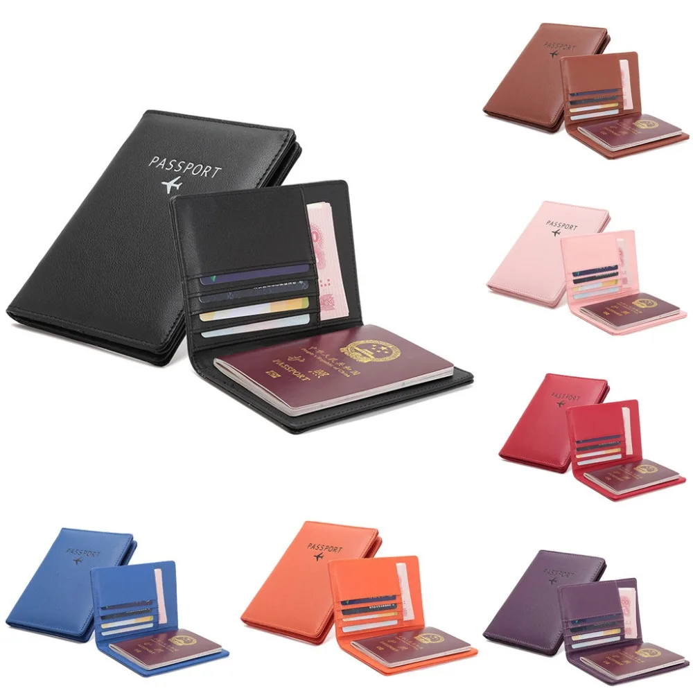 

Passport Cover Soft PU Leather New Men Anti-degaussing Portable Covers For Passport Holder Travel Passport Cover Folder Bag New