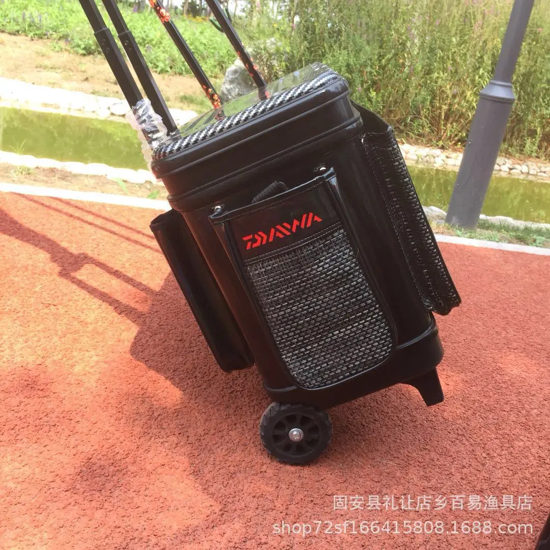 

2018-Travel Trolley Multi-functional Hard Cover Fishing Bucket Eva Big Wheel Bar huo yu tong Bar Bucket