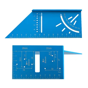 

Woodworking Angle Ruler Multifunction Marking Gauge 45/90 Hinge Measuring