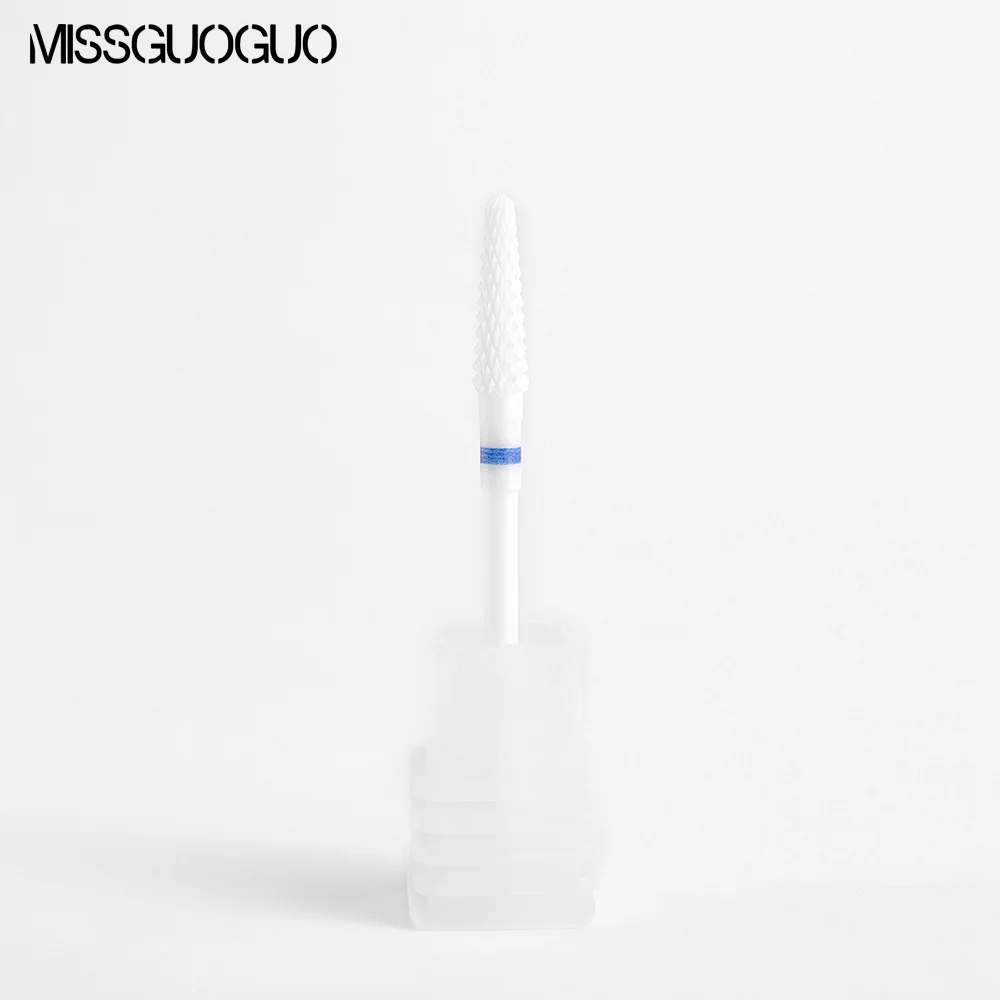 Missguoguo 1pc Medium Ceramic drill bits for nails Polish Cuticle Burr Electric Milling Cutters Manicure Drill Accessories | Красота и