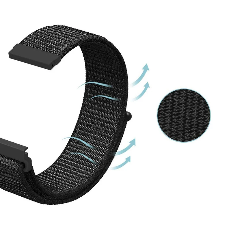 Ремешок для часов 22 мм 20 мм для samsung galaxy watch gear s3 Frontier ремешок 46 мм 42 gear sport loop amazfit gtr 47 huawei watch gt