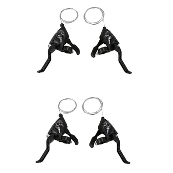 

4Pcs MTB Bike Shifters EF51-7 3X7 21 Speed MTB Bicycle Bike Left Right Cycling Levers Derailleur Brake Lever Shifter Set