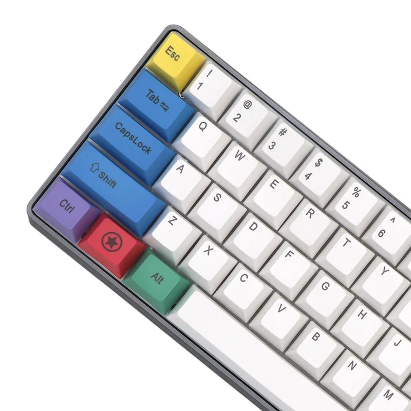 

Mechanical Keyboard Keycaps PBT Chalk Set Color keycap GH60 FFC660 64keys 87 eys 104keys 108keys Key Cap
