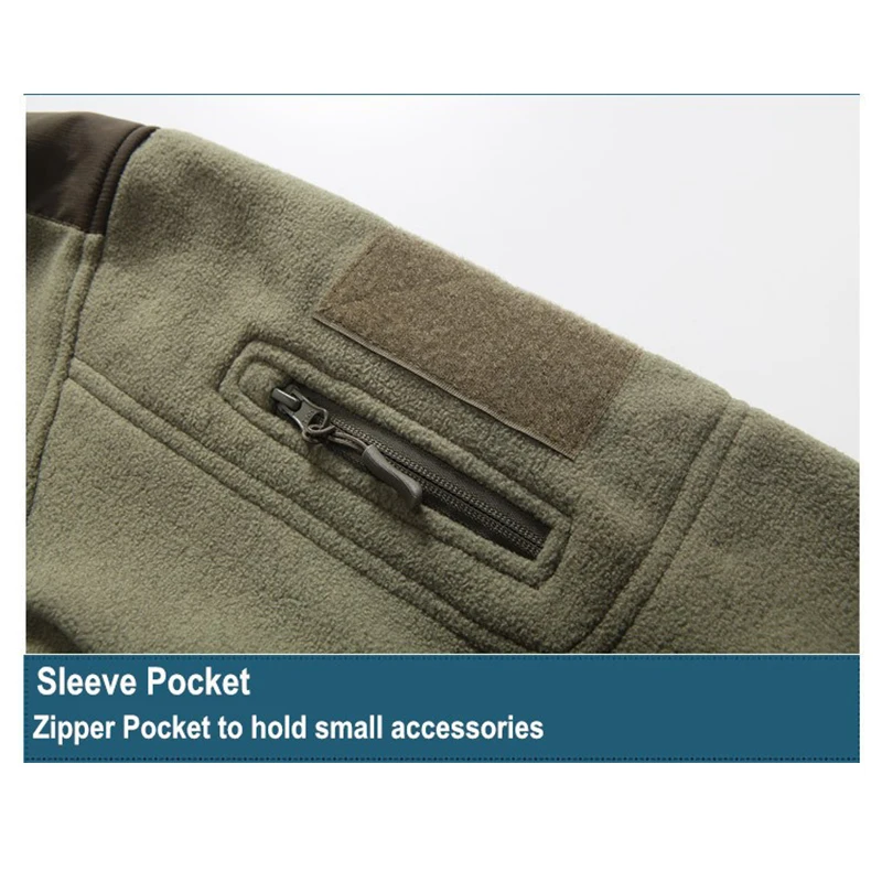 Thermal Fleece Jacket Men Outdoor Sport Suits Shark Skin Soft Shell Coat Solid Sleeve Hunting Jacket Male Tops
