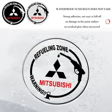 

Auto refitting sticker oil tank cover self-adhesive label creative waterproof sticker for Mitsubishi auto parts