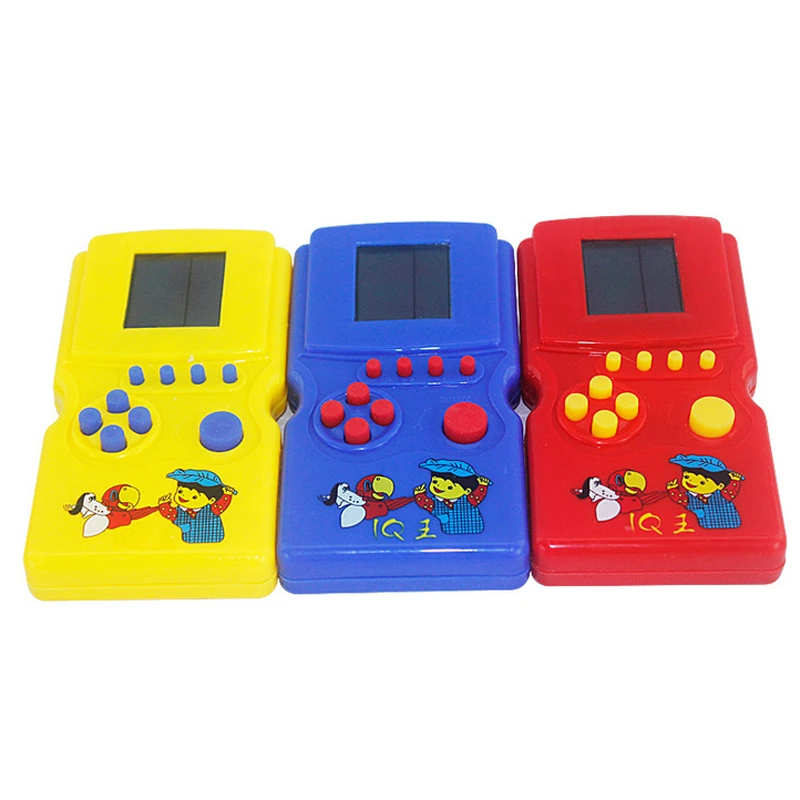 1pc/lot Creative Classic Tetris Hand Electronic LCD Toys Fun Game Brick Puzzle Puzzle Handheld Game Console