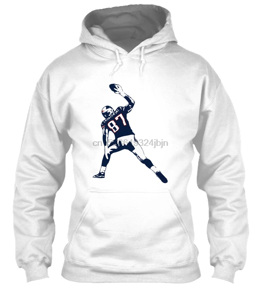 Мужская толстовка с длинным рукавом Boston Tight End football TD Hoodie женская уличная одежда