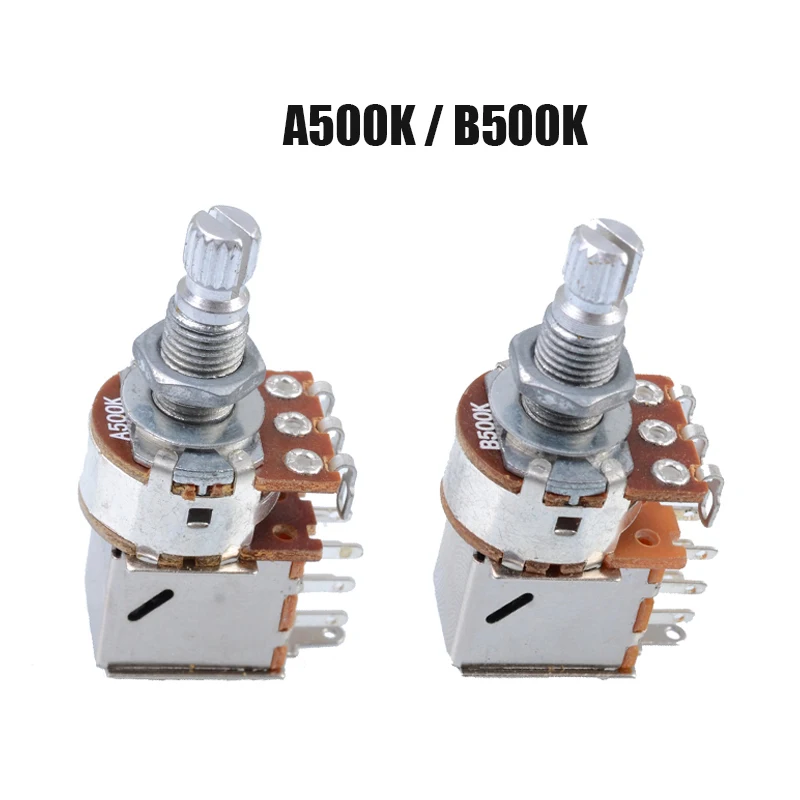 10 шт. A500K и B500K Push Pull гитарный потенциометр - Цвет: each 5pcs