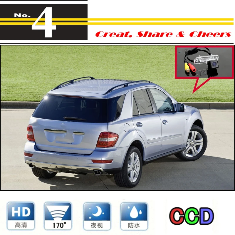 Car Camera For Mercedes Benz ML450 ML350 ML300 ML250 ML63 AMG High Quality Rear View Back Up Camera PAL  NTSC CCD RCA Connector (3)