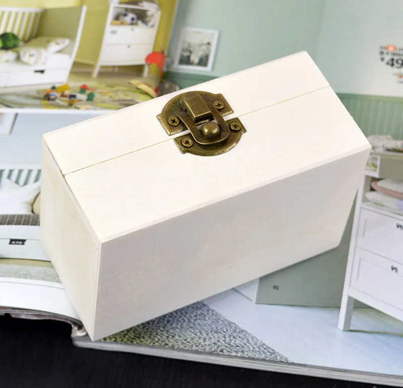 

Rectangle Wooden Earring Jewelry Storage Holder Box