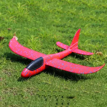 

48CM Hand Throw Foam Plane Toys Outdoor Launch Glider airplane Kids Gift Toy Free Fly Plane Toys Puzzle Model Jouet airplane