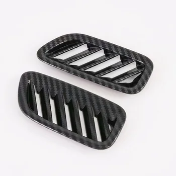 

For Hyundai Palisade 2020 2021 Carbon Fiber ABS Car Armrest Rear Air Conditioning Vent Cover Trim Car Styling Accessories